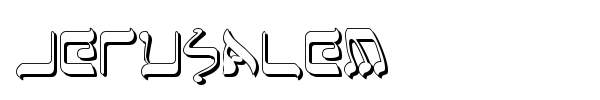Jerusalem font