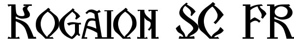 Kogaion SC FR font