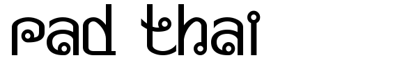 Pad Thai font