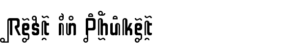 Rest in Phuket font