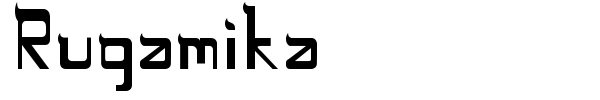 Rugamika font