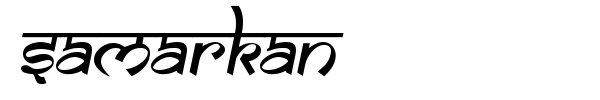 Samarkan font