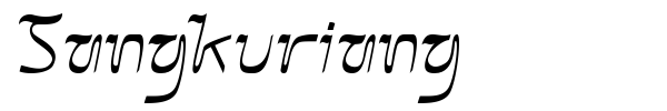 Sangkuriang font