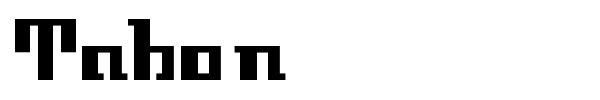 Tabon font