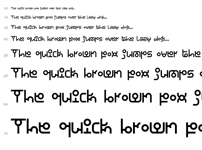 Thaiana Jones font waterfall