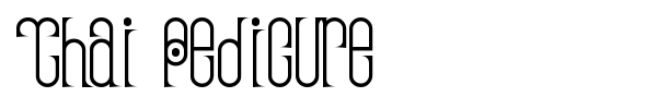 Thai Pedicure font