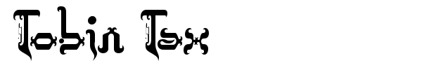 Tobin Tax font