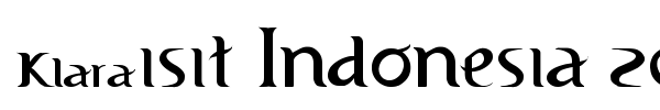 Visit Indonesia 2011 font