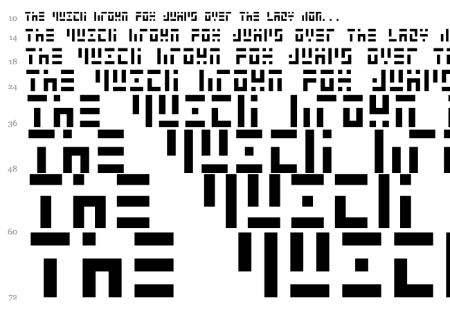 3t3-5x3 font waterfall