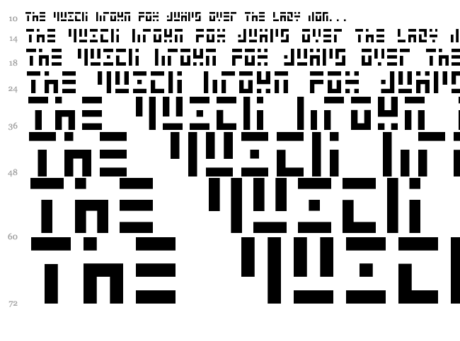 3t3-5x3 font waterfall