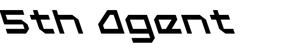 5th Agent font