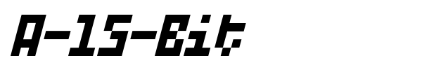 A-15-Bit font