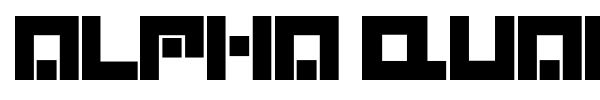 Alpha Quantum Glyphset font