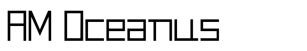AM Oceanus font preview