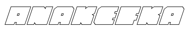 Anakefka font