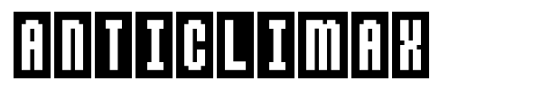 Anticlimax font
