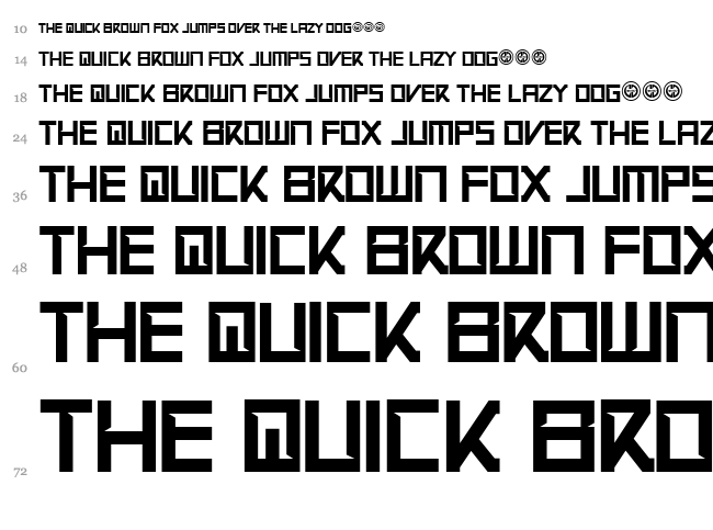 Apex Flunkee font waterfall