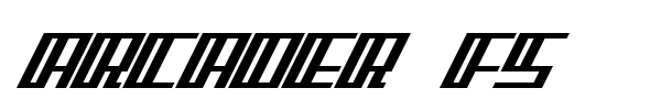 Arcader FS font