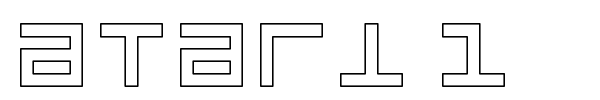 Atari 1 font