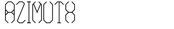 Azimuth font