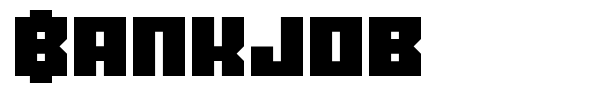 Bankjob font