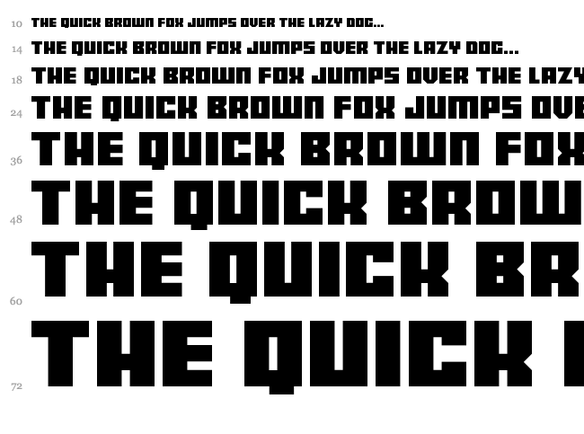 Bankjob font waterfall