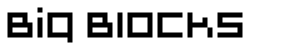 Big Blocks font