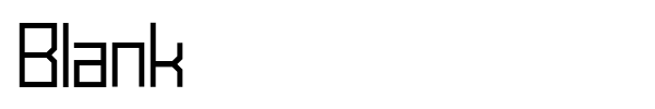 Blank font