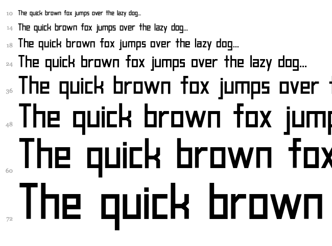 Blank font waterfall