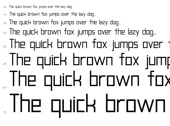 Blank font waterfall