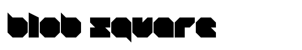 Blob Square font
