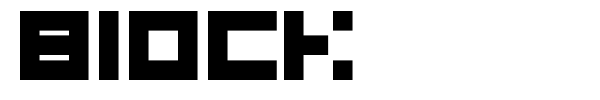 Block font