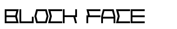 Block Face font