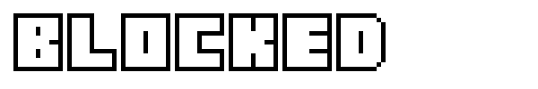 Blocked font