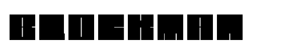Blockman font