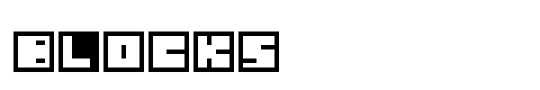 Blocks font