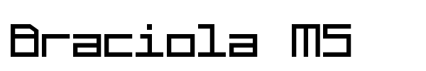 Braciola MS font