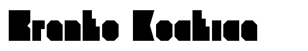Branko Kockica font
