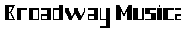 Broadway Musical font