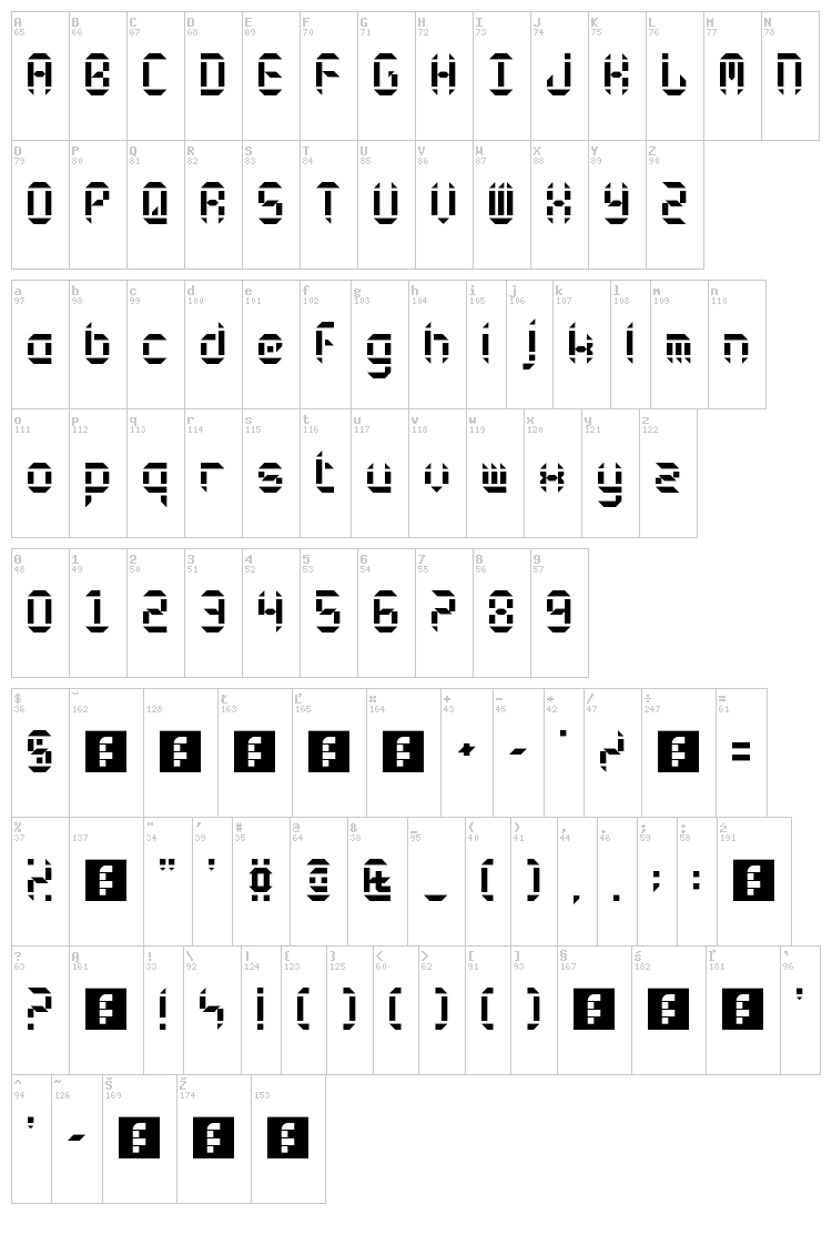 Circulus font map