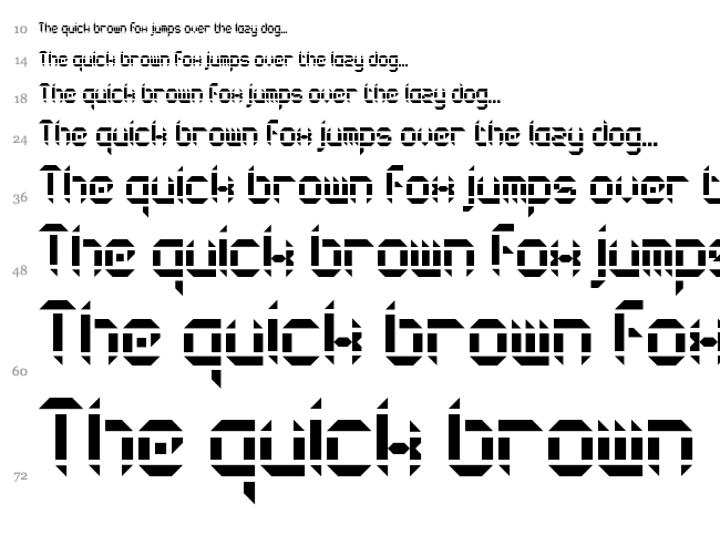 Circulus font waterfall