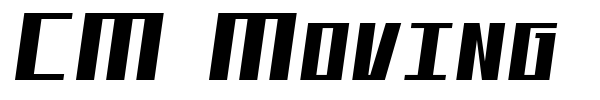CM Moving Forward font