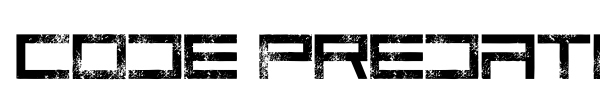 Code Predators font