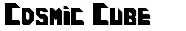 Cosmic Cube font