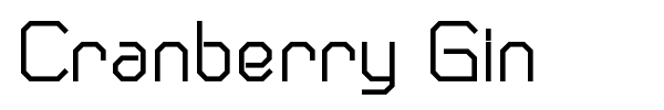 Cranberry Gin font