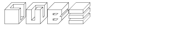 Cube font