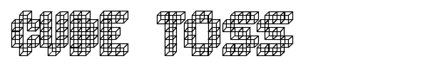 Cube Toss font