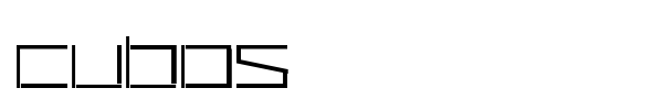 Cubos font