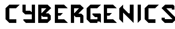 Cybergenics font
