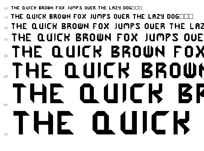 Cybergenics font waterfall